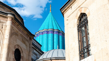 Konya city  Turkey Mevlana tomb landscape