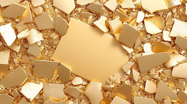 Gold Fragments and Rectangular Shape