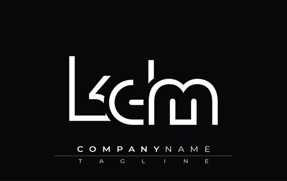 KDM abstract letter design. Modern Business Logo Design With Abstract Typography and Contemporary Style