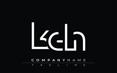 KDH abstract letter design. Modern Business Logo Design With Abstract Typography and Contemporary Style