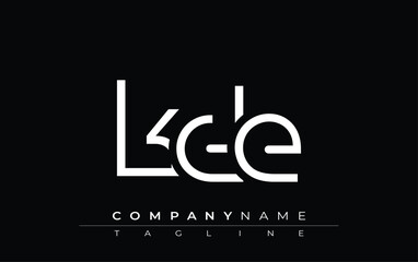 KDE abstract letter design. Modern Business Logo Design With Abstract Typography and Contemporary Style