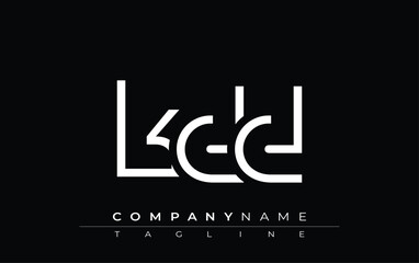 KDD abstract letter design. Modern Business Logo Design With Abstract Typography and Contemporary Style