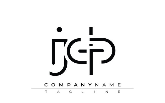 JDP abstract letter design. Modern Business Logo Design With Abstract Typography and Contemporary Style