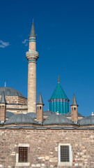 Konya city  Turkey Mevlana tomb landscape