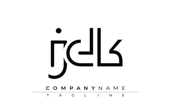 JDK abstract letter design. Modern Business Logo Design With Abstract Typography and Contemporary Style