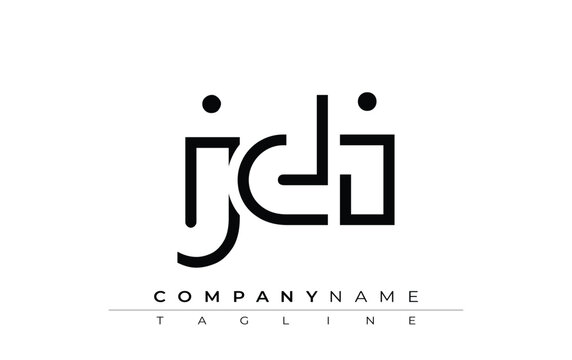 JDI abstract letter design. Modern Business Logo Design With Abstract Typography and Contemporary Style