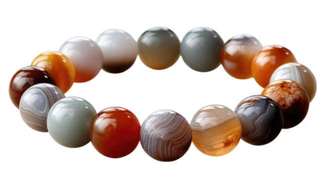 Colorful Gemstone Bracelet: A close-up shot showcases a beautiful bracelet composed of an array of colorful gemstones, each with its own unique textures and hues.