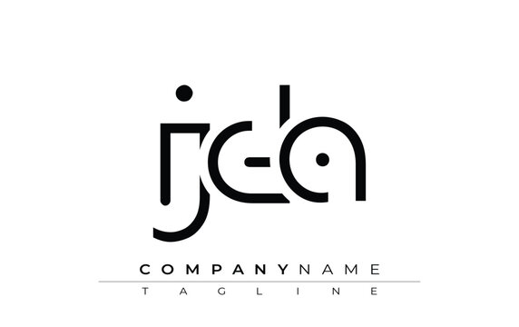 JDA abstract letter design. Modern Business Logo Design With Abstract Typography and Contemporary Style