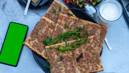 bread with meat konya city special food