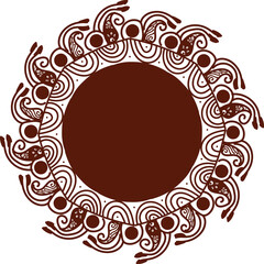 Intricate Mandala Design with Floral and Geometric Patterns – Detailed Symmetrical Ethnic Art, Boho Style Illustration for Meditation, Yoga, Spirituality, and Decorative Background Use