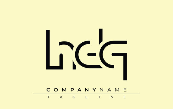 HDQ abstract letter design. Modern Business Logo Design With Abstract Typography and Contemporary Style