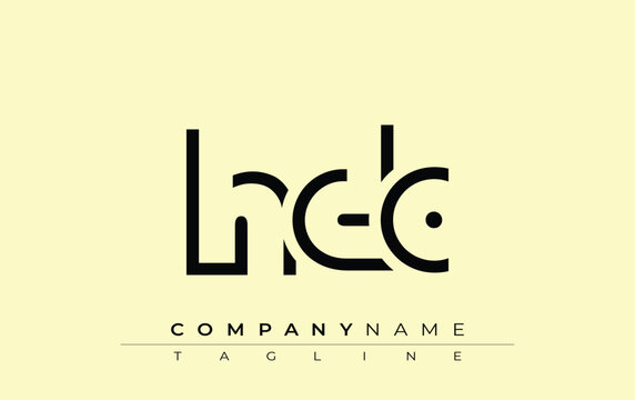 HDC abstract letter design. Modern Business Logo Design With Abstract Typography and Contemporary Style