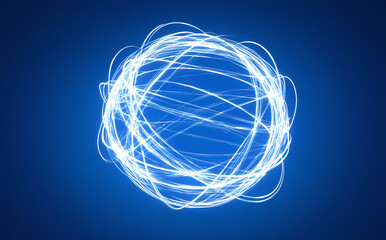 Abstract Light Sphere Design