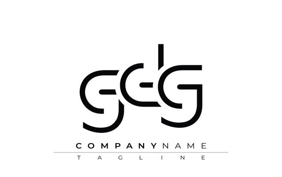 GDG abstract letter design. Modern Business Logo Design With Abstract Typography and Contemporary Style