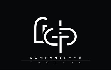 Obraz premium FDP abstract letter design. Modern Business Logo Design With Abstract Typography and Contemporary Style