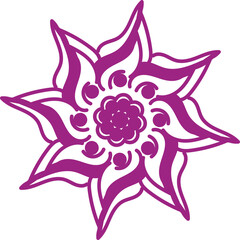 Intricate Mandala Design with Floral and Geometric Patterns – Detailed Symmetrical Ethnic Art, Boho Style Illustration for Meditation, Yoga, Spirituality, and Decorative Background Use