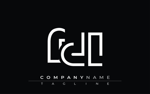 FDL abstract letter design. Modern Business Logo Design With Abstract Typography and Contemporary Style