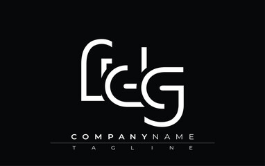 FDG abstract letter design. Modern Business Logo Design With Abstract Typography and Contemporary Style