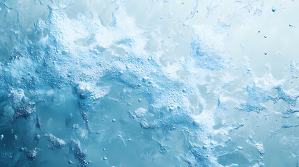 Obraz premium Close-up View of Frothy, Light Blue Water Splashes