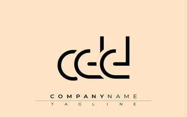 CDD abstract letter design. Modern Business Logo Design With Abstract Typography and Contemporary Style