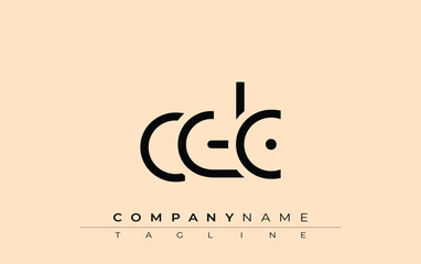 CDC abstract letter design. Modern Business Logo Design With Abstract Typography and Contemporary Style
