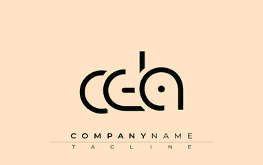 CDA abstract letter design. Modern Business Logo Design With Abstract Typography and Contemporary Style