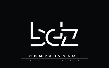 BDZ abstract letter design. Modern Business Logo Design With Abstract Typography and Contemporary Style