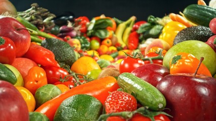 Assortment of Various Kind of Fresh Fruits and Vegetable.