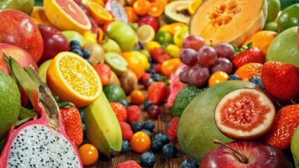 Assortment of Various Kind of Fresh Fruits.