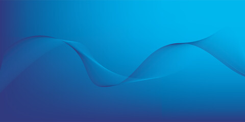 Blue gradient mesh abstract background with wavy blended lines nice for wallpaper or banner