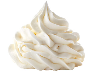 a close up of a white whipped cream