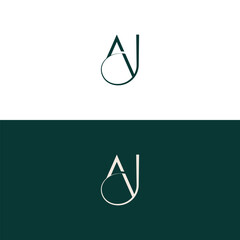 letter ja logo icon design vector design template inspiration