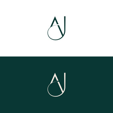 letter ja logo icon design vector design template inspiration