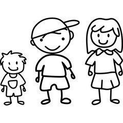 Stick figures vector