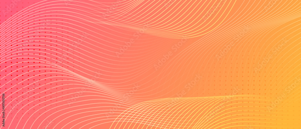 Poster Abstract background with smooth flowing lines 