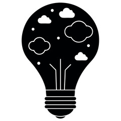 Flat creative design with detailed elements and various ligatures