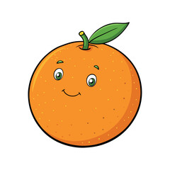 Isolated orange vector graphic for design projects