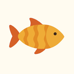 vector illustration of fish with white background