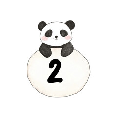 Panda Number Icon 