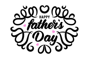 Happy Fathers Day Lettering