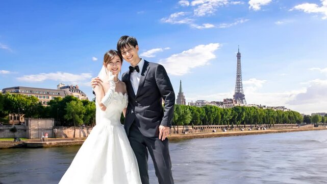 パリ・セーヌ川　船上結婚式イメージ