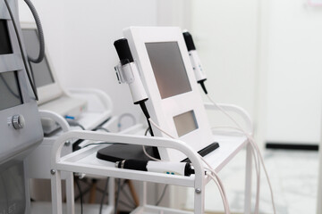 professional equipment in the cosmetology cabinet