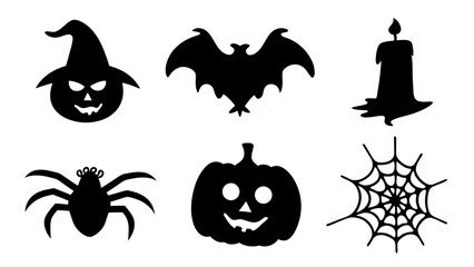 Obraz premium set of halloween icons