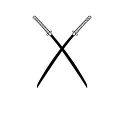 vector illustration of a sword