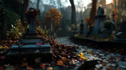 Autumnal Cemetery: A Serene Reflection on Life's Passage