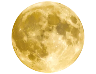 Keuken achterwand Volle maan Golden full moon in the night sky  © Muh Saleh 