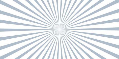 Ray sun light. Sunburst background. Radial circle line. Pattern starburst. Comic beam lines. Sun effect rays. Abstract firework. Concentration stripe. Cartoons lightning style. Vector illustration