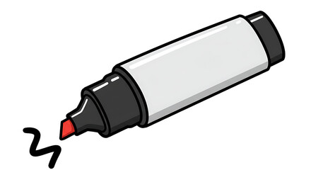 Marker Writing Squiggle