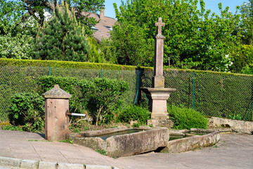 Brunnen in Provenchères-sur-Fave