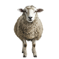 Fototapeta premium Sheep portrait, front view